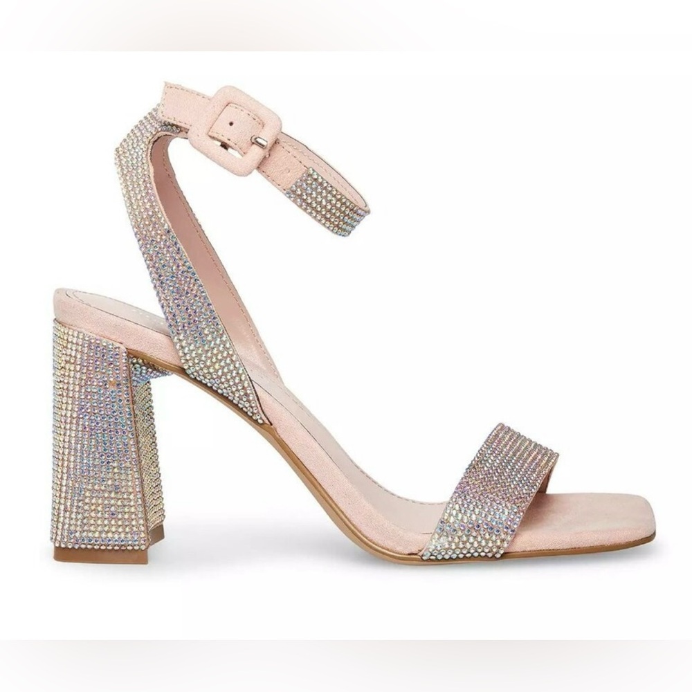 Madden Girl Elegant Blush Multiβ Rhinestone Women's Sandal
